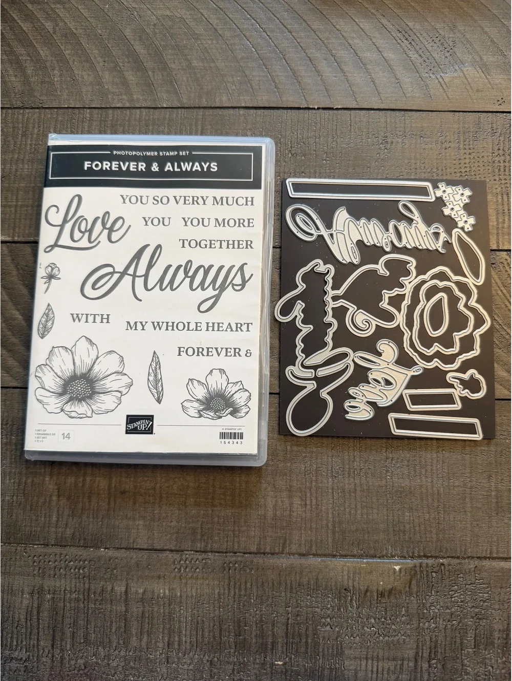 Stampin’ Up Forever & Always stamp set and Always Dies die cut set